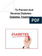 How To Prevent and Reverse Diabetes - Diabetes Treatment