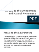 Threats to the Environment and Natural Phenomena