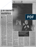 Articulo - 1992 - La Nacion - Nazismo Esoterico
