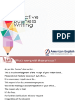 2 Business Writing - Introduction - Oct2014