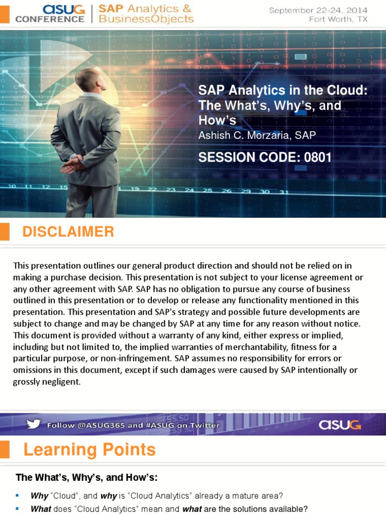 0801 SAP Analytics in The Cloud The Whats Whys and Hows PDF | PDF ...