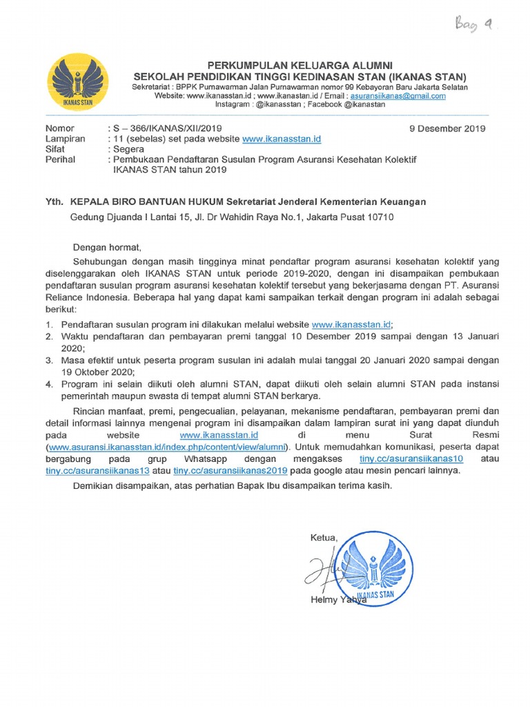 Asuransi Kesehatan Ikanas Stan 2019 Pdf