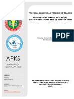 Proposal Training of Trainer Emodul APKS Matematika Nusantara 2019