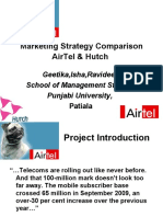 Marketing Strategy Comparison of Airtel and Hutch 20631