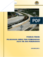 Panduan Teknis Pelaksanan Amdal Pada Pembangunan Jalan Tol Dan Perizinannya