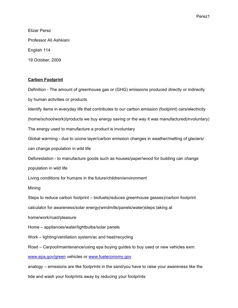 Understanding and Reducing Carbon Footprint | PDF | Carbon Footprint ...