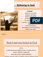 Unit 1 - Believing in God Unit 1 - Believing in God: Includes: Includes