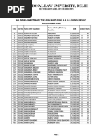 Ailet-2016 Result (Roll Number Wise)