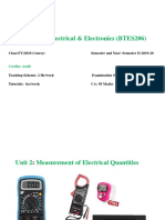 Basic Electrical & Electronics (BTES206