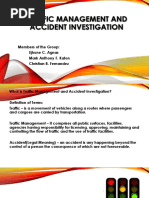 Traffic Management and Accident Investigation