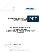Hydro test-Method-Statement