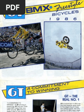 1986 Gt Catalog Human Powered Transport Manufactured Goods
