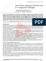 Partialreplacement of Fine Aggregate With Fly Ash