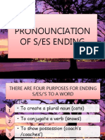 Pronounciation S/es Ending - Triana's