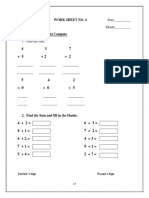 CBSE Class 1 Maths Practice Worksheets