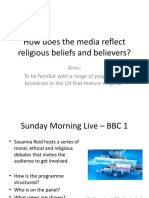 Lesson 8 - Religious Belief in The Media