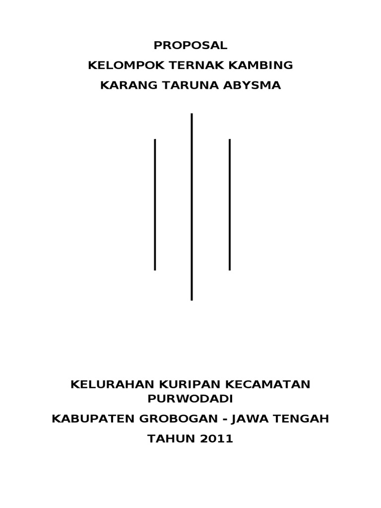 Proposal Kelompok Ternak Kambing Karang Taruna Abysma Pdf