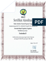 SERTIFIKAT Akreditasi UNRIYO PDF