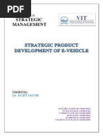 Strategic Product Development of E-Vehicle