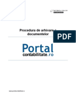 2 - Procedura de Arhivare A Documentelor