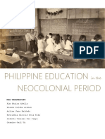 Phil. Educ in Neocolonial Era