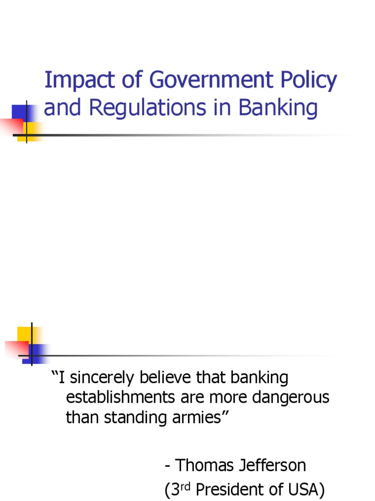 Government Regulations in Banking Impact | PDF | Bank Regulation ...