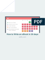 How To Write An Ebook in 30 Days PDF