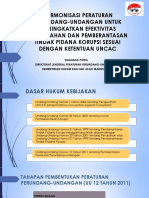 Harmonisasi Peraturan untuk Meningkatkan Efektivitas Pencegahan dan Pemberantasan Korupsi