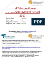 Global Telecom Power Systems Sales Market Report 2017 PDF