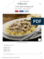 Dairy-Free Beef Stroganoff Recipe