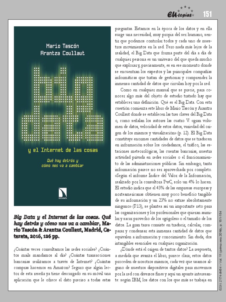 Big Data y su impacto en la sociedad | PDF | Big Data | Internet de las ...