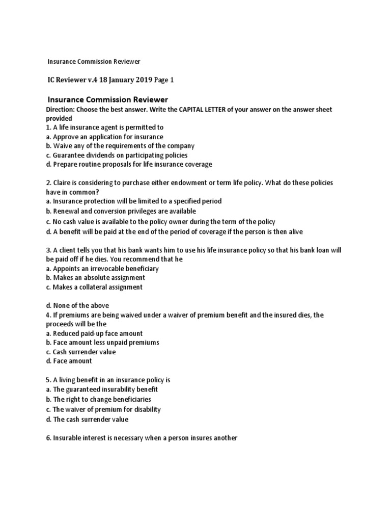 Trade Reviewer Sample  Life Insurance  Insurance