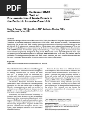 Aula 4- The Effect of an electronic SBAR comunication toll.pdf