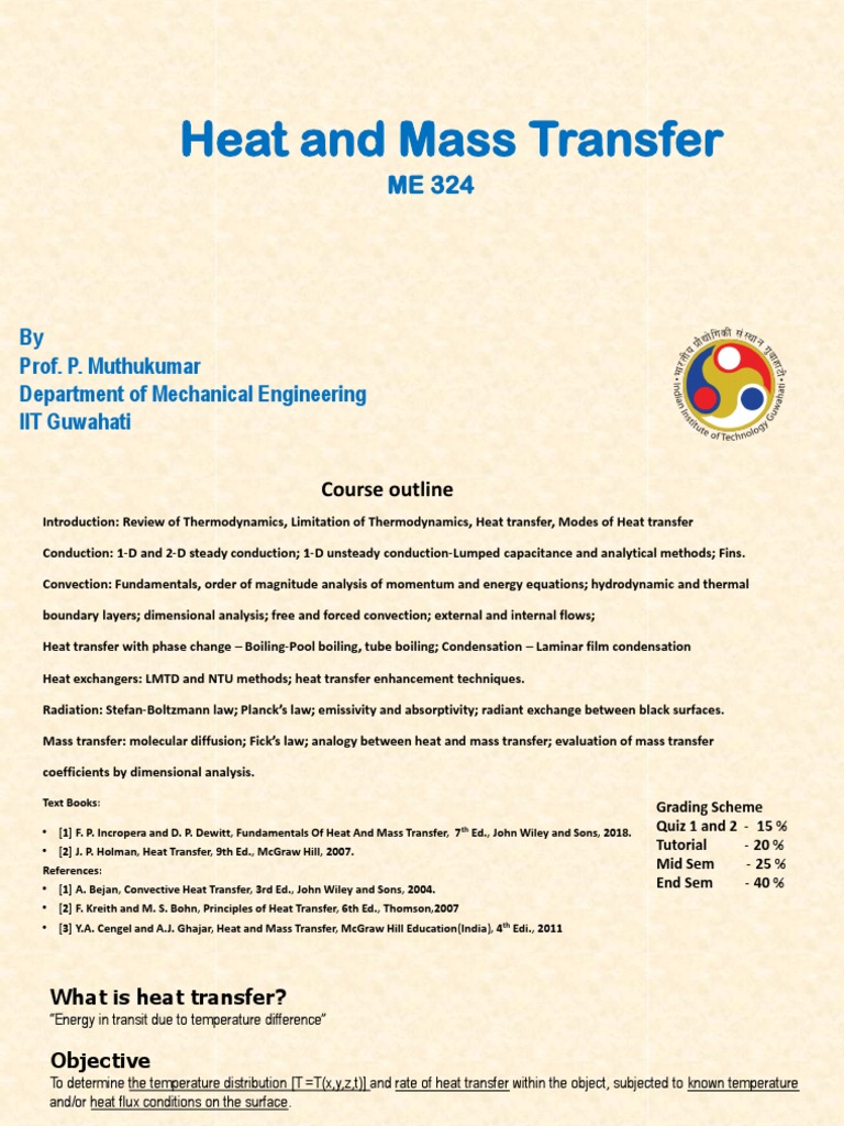 Heat and Mass Transfer Overview | PDF | Heat Transfer | Thermal Conduction