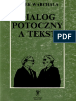 Dialog Potoczny A Tekst (Jacek Warchala) PDF