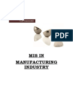 Mis in Manufacturing Industry