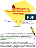 Evaluaciòn Cualitativa