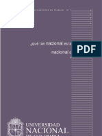 ¿Que Tan Nacional Es La Universidad Nacional de Colombia?