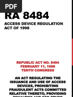 Access Devices Regulation Act of 1998 | PDF | Credit Card | Fee