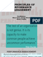 THE PRINCIPLES OF PERFORMANCE MANAGEMENT