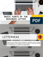 1.2 Parts of The Business Letter