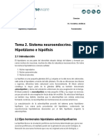 Sistema Neuroendocrino. Hipotálamo e Hipófisis