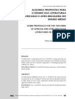 Algumas Propostas para O Ensino Das Literaturas Africanas