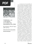 Artigo Cidadania, cor e disciplina na revolta dos marinheiros de 1910