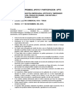 Acta de Compromiso de Apoyo y Participacion