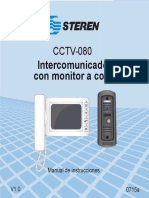 CCTV-080 Intercomunicador Con Monitor A Color