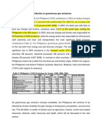 Contribution to greenhouse gas emissions (php)