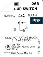 Ademco 268 Hold Up Switch