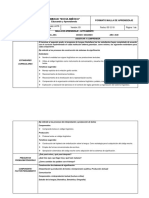 Malla de Aprendizaje Lengua Castellana 2° Año 2020