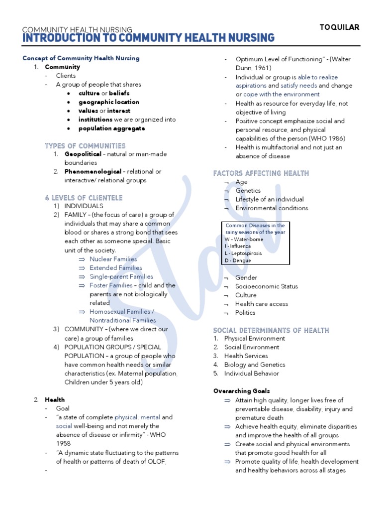 CHN | PDF | Health Care | Public Health